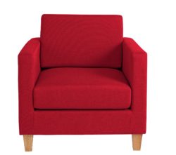 HOME Rosie Fabric Chair - Red.